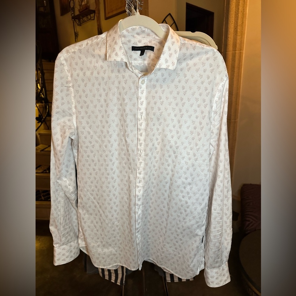 VARVATOS light floral button up shirt